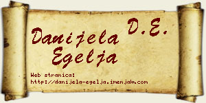 Danijela Egelja vizit kartica